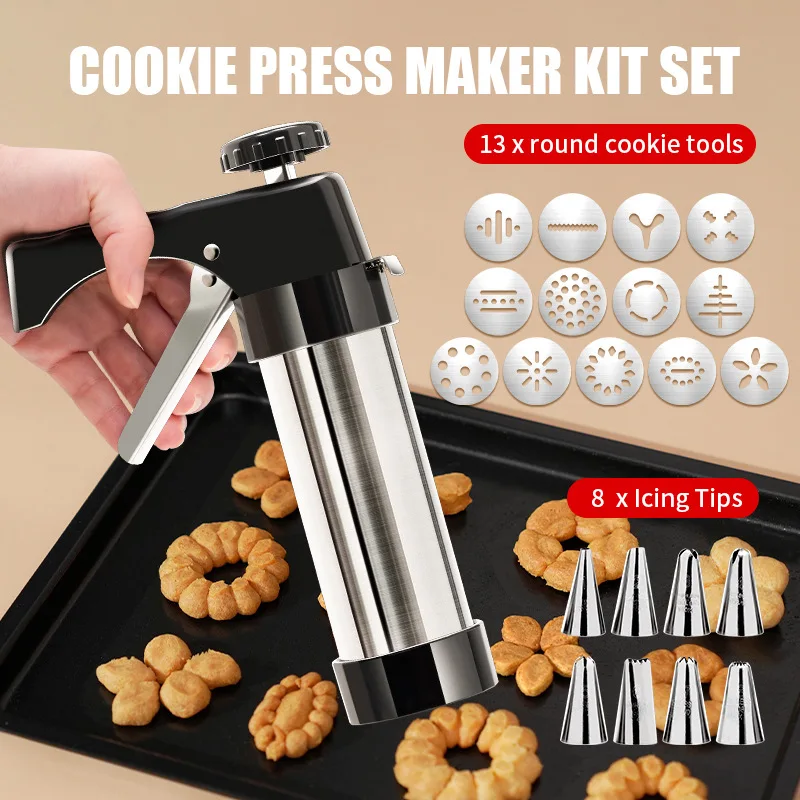 Churros Maker Gun - 13 buah/set Manual DIY cetakan kue