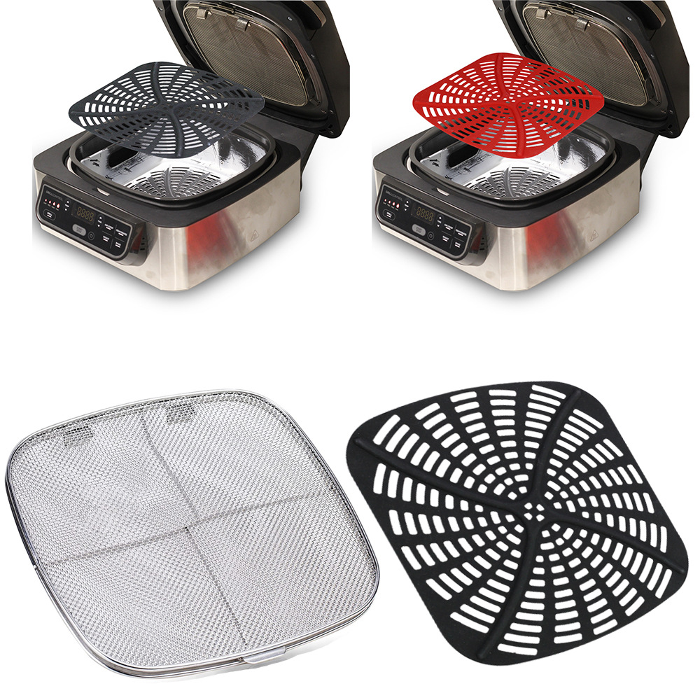 Ninja Air Fryer Af101 - Perisai Percikan Baja Tahan Karat untuk