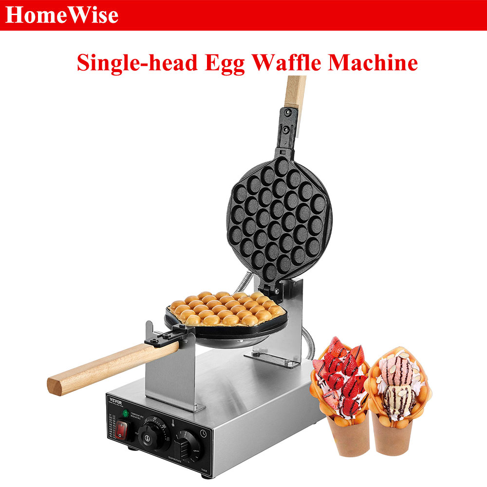 Egg Waffle Pan - Pembuat Waffle Bubble Telur Komersial HomeWise