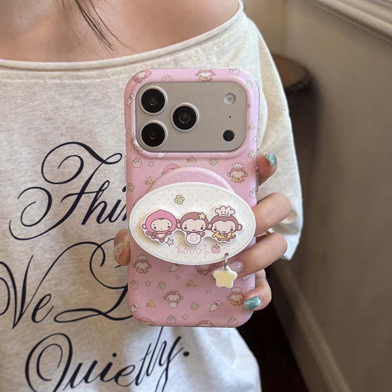 Taco Stand Holder - Casing Ponsel Magnetik Monyet Kartun Kawaii