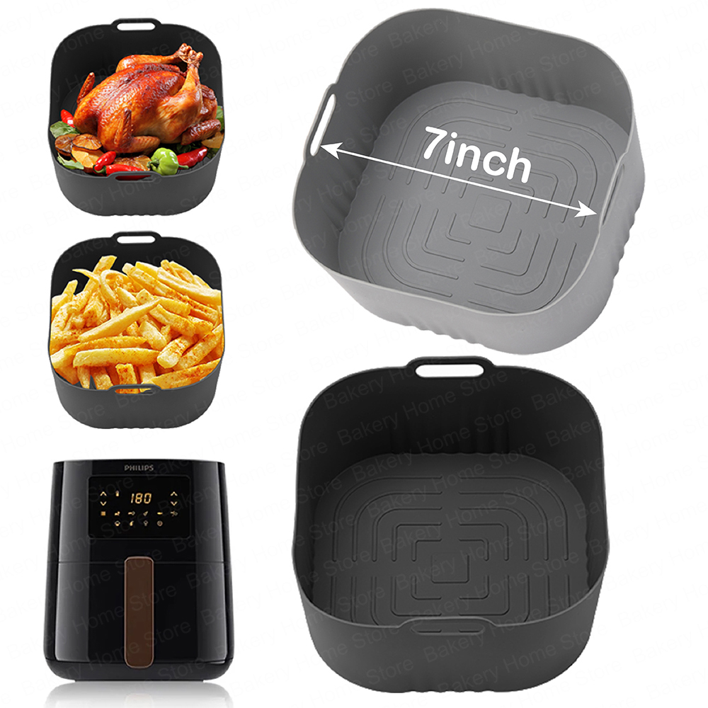 Philips Air Fryer Hd9252 - Alas Silikon Penggorengan Udara Persegi untuk