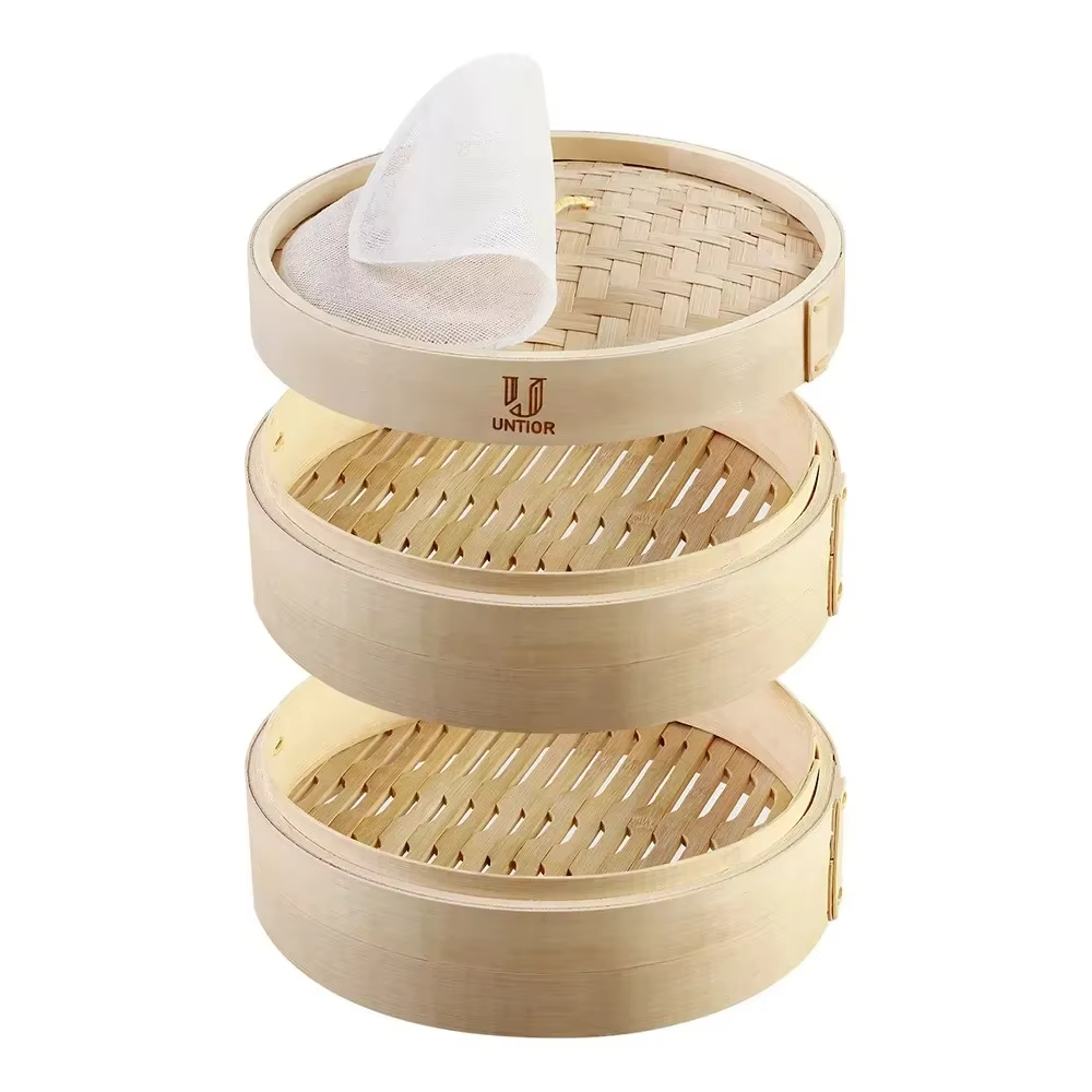 Pengukus Makanan Bambu 10 Inci - Bao Steamer Bamboo ulasan dan harga