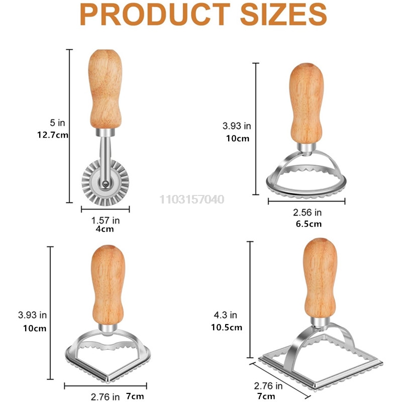 3/4 Buah Set Cetakan Pasta Man - Dumpling Press Set ulasan dan harga