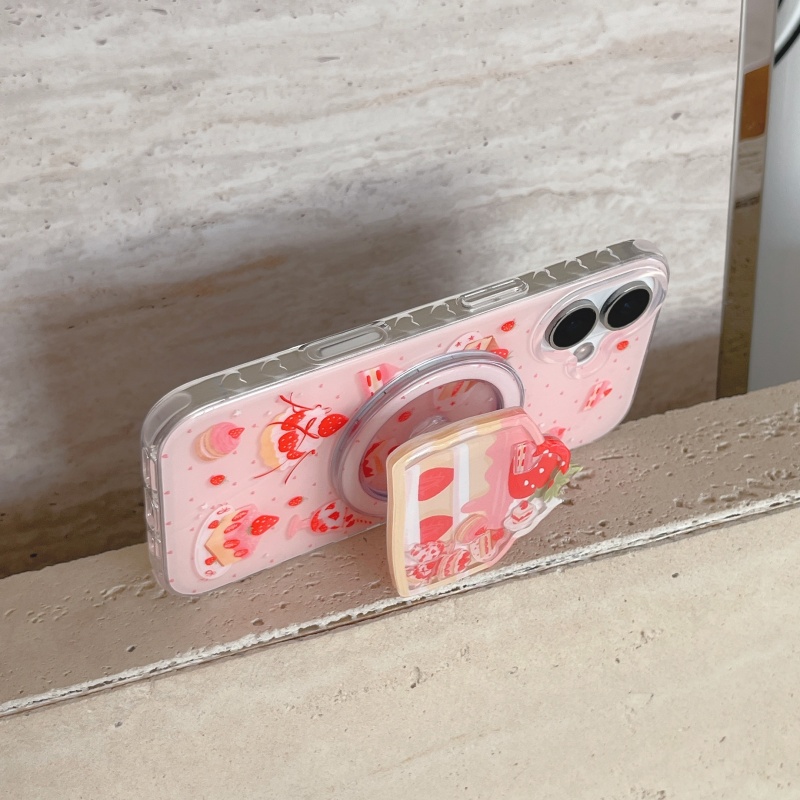Casing Ponsel Magnetik Motif K - Taco Stand Holder ulasan dan harga