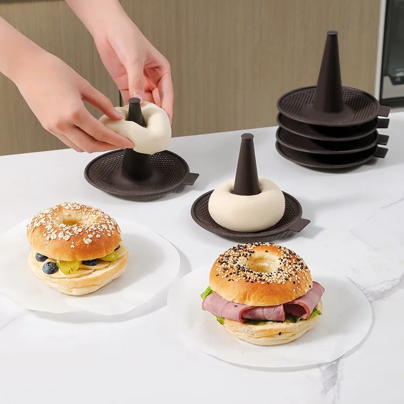 6 buah cetakan panggang loyang - Donut Mold Silicone ulasan dan harga