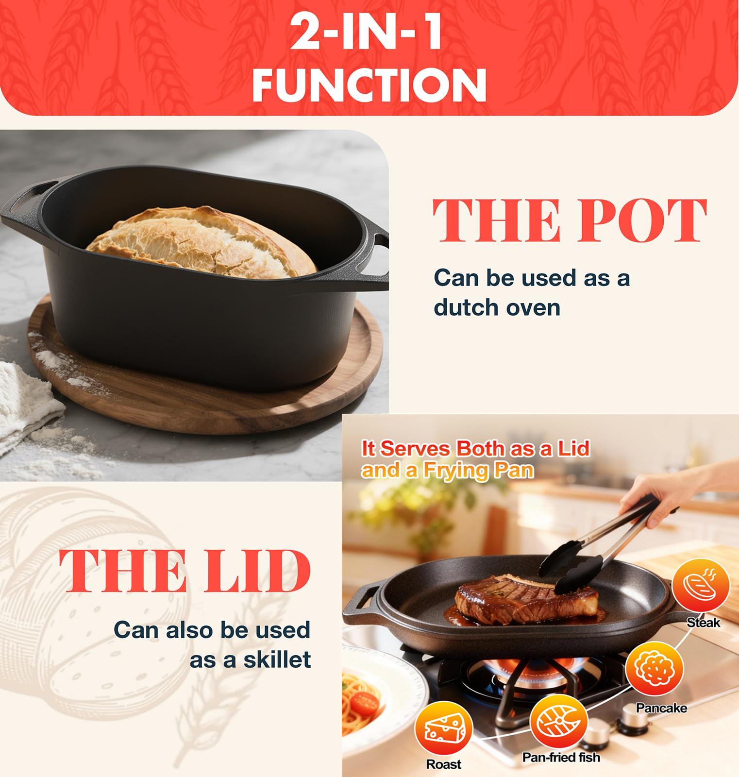 Dutch Oven untuk memanggang ro - Cast Iron Corn ulasan dan harga
