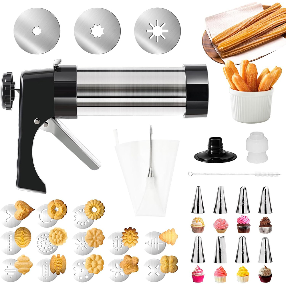LMETJMA 3 in 1 Kit Pembuat Chu - Churros Maker Gun ulasan dan harga