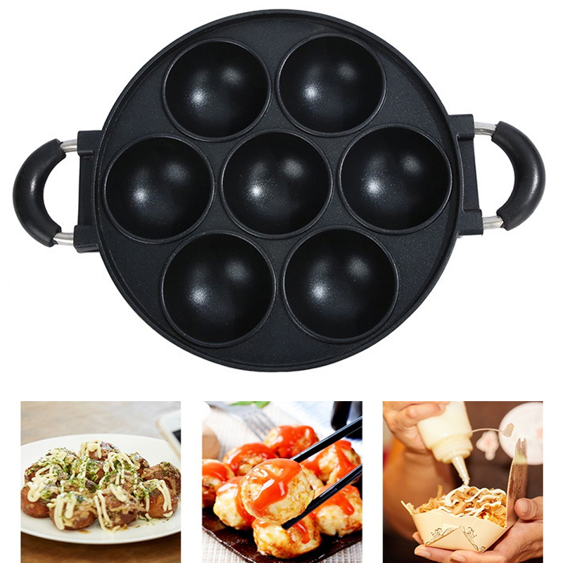 7 lubang panci memasak kue, om - Egg Waffle Pan ulasan dan harga