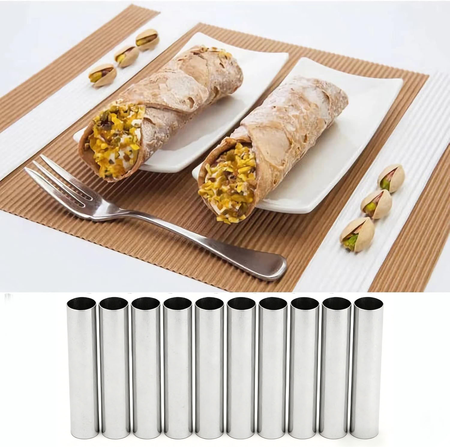 10/20 Buah Tabung Cannoli, Baj - Danish Pancake Pan ulasan dan harga